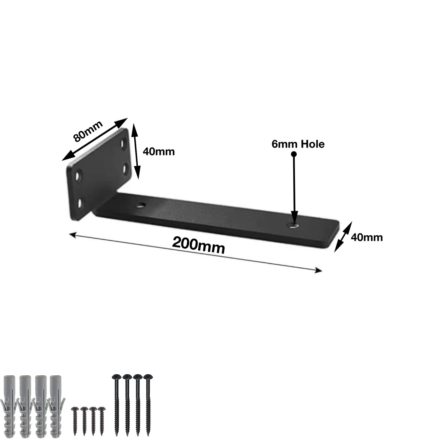 Staffe per mensole per impieghi gravosi Scaffalature per scaffalature rustiche in ferro industriale/acciaio (coppia)