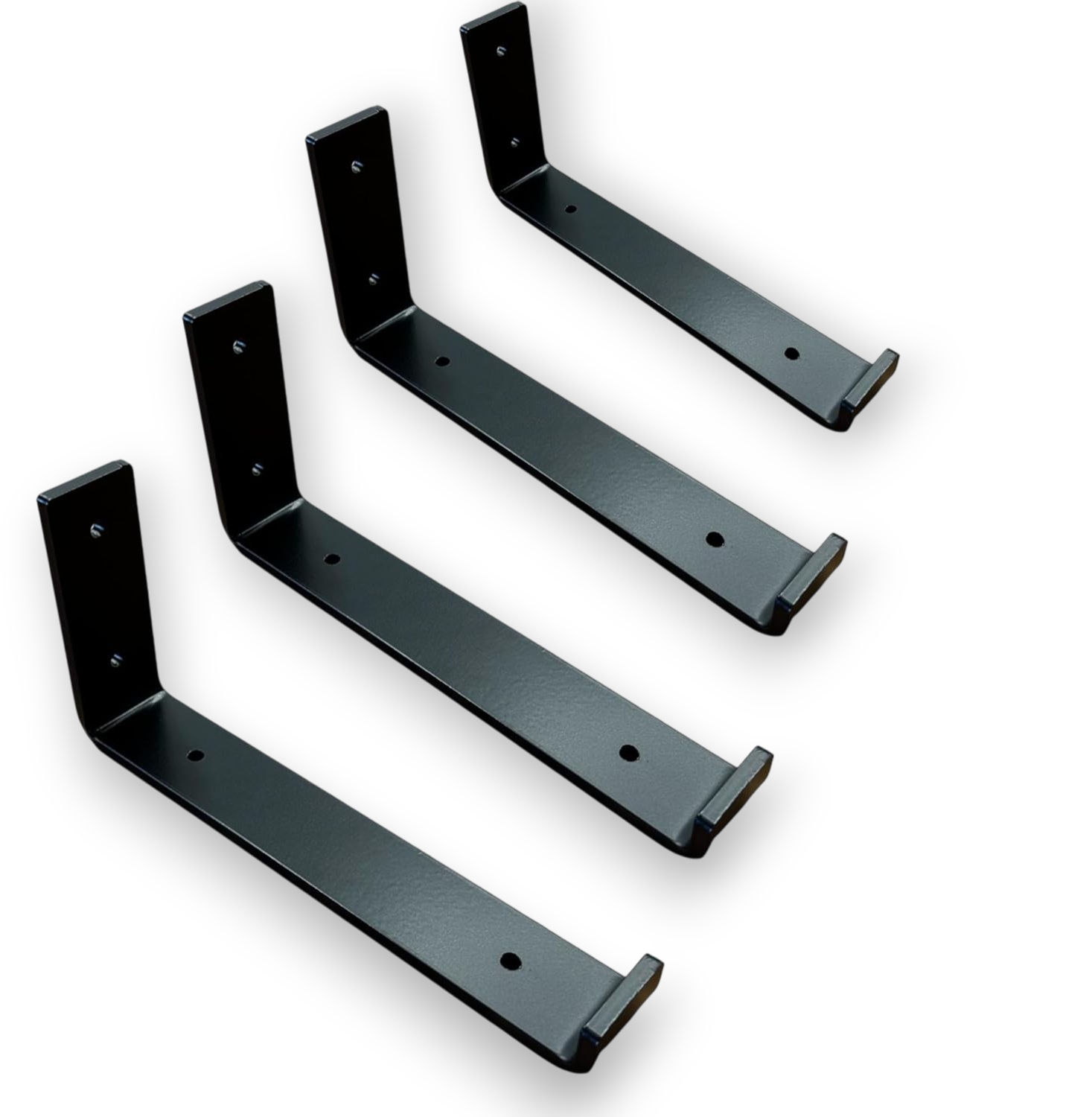 Staffe per mensole per impieghi gravosi Scaffalature per scaffalature rustiche in ferro industriale/acciaio (coppia)