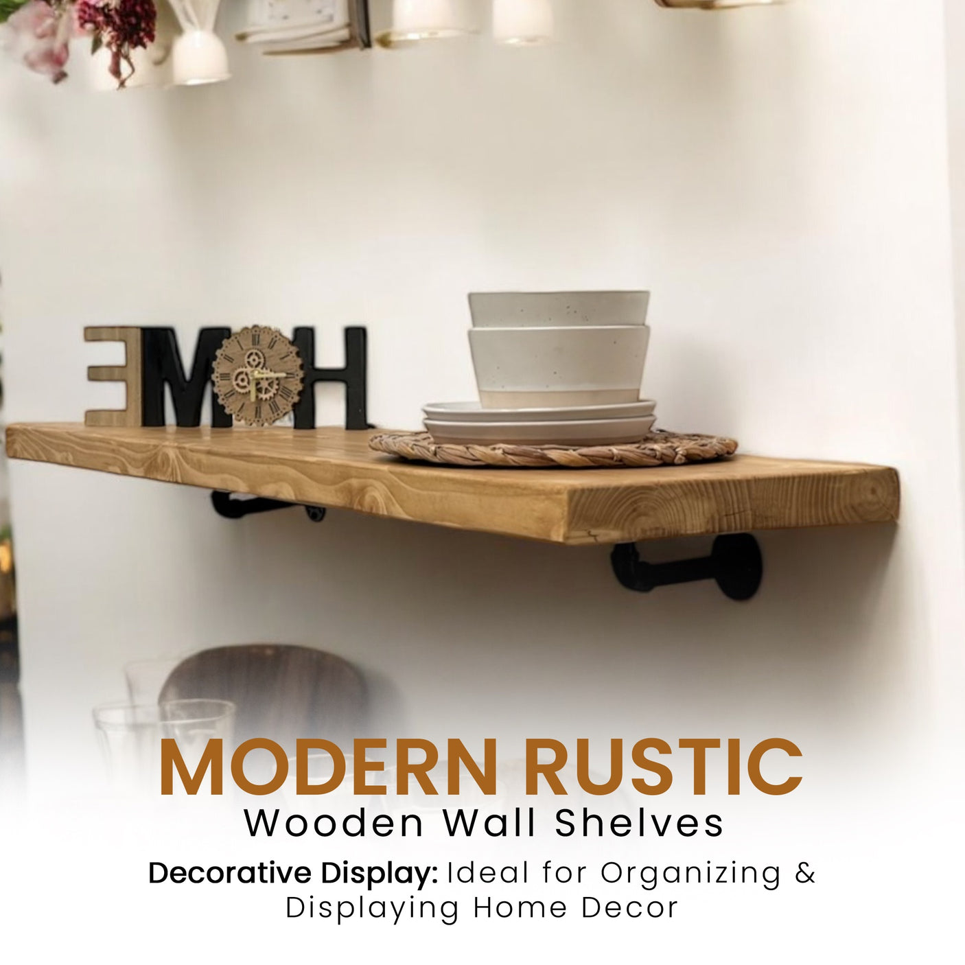 Bar Rústico para Café da Manhã / Prateleira de Cozinha com 30 cm de Profundidade / Mesa de Café / Mesa de Café Pub Bistrô / Prateleira de Corredor BT02