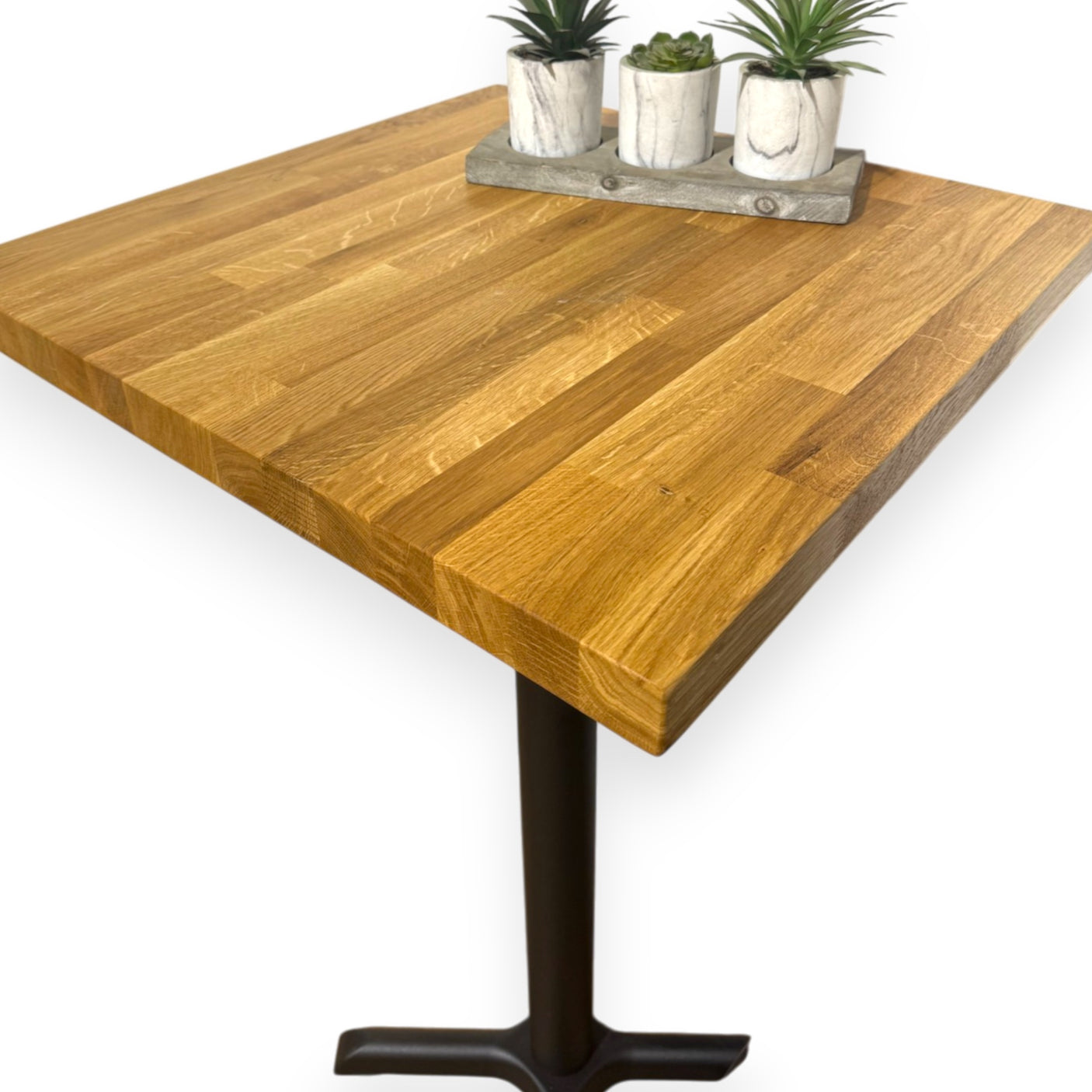 Mesa de bar alta de 4 plazas Desayuno Estilo rústico industrial Cocina hecha a mano Café Poseur BS03