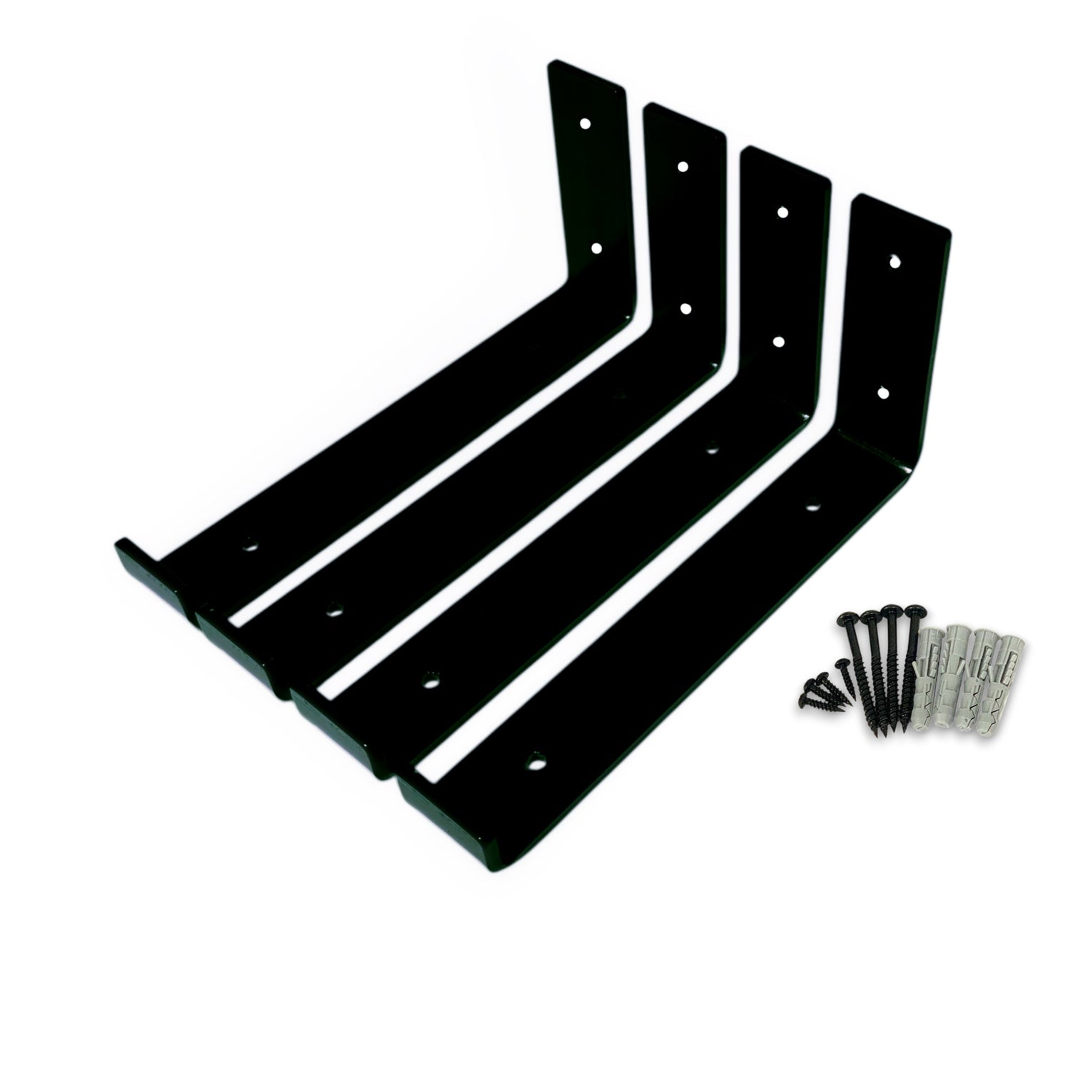 Staffe per mensole per impieghi gravosi Scaffalature per scaffalature rustiche in ferro industriale/acciaio (coppia)
