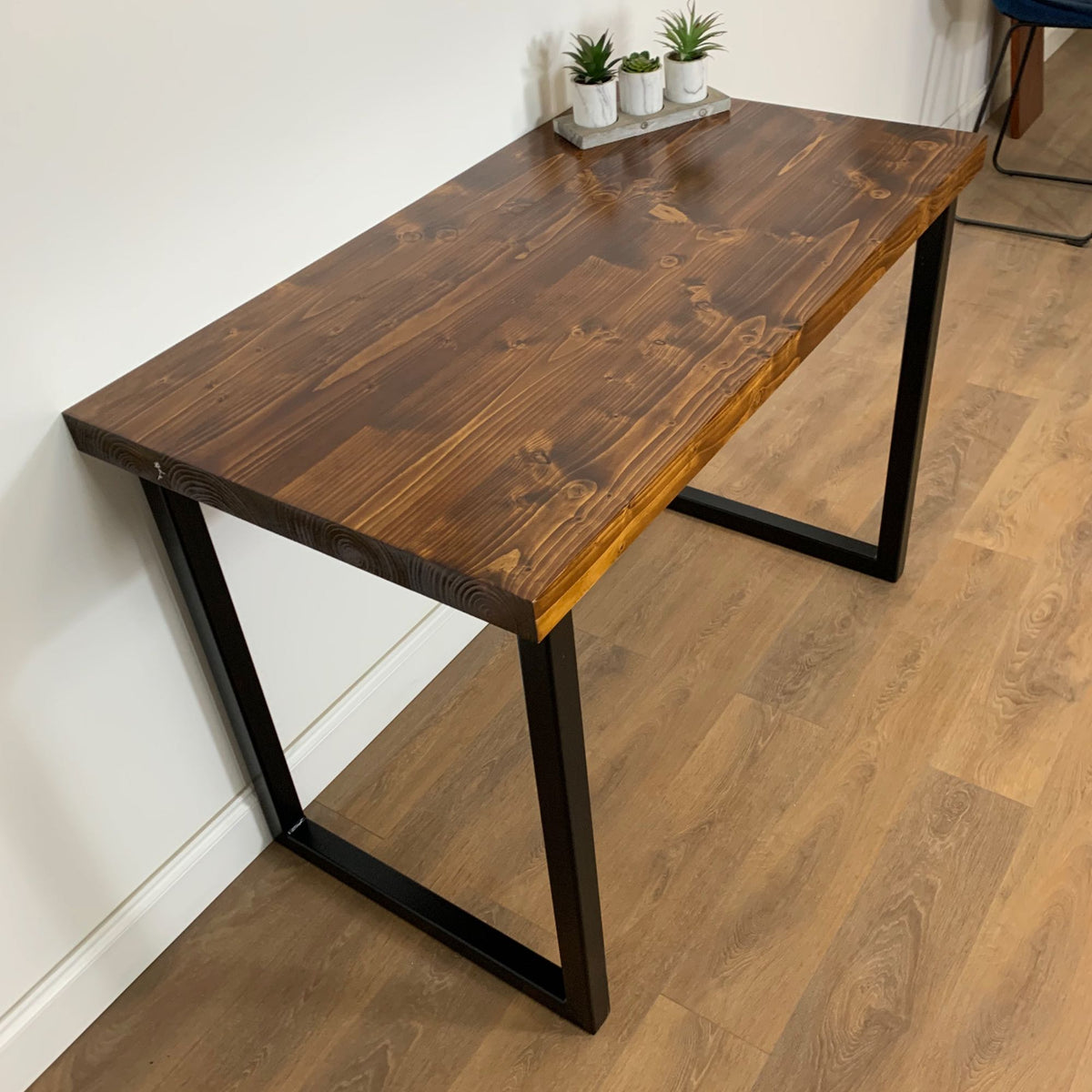 Industrial Retro Rectangular Bar Table Natural Pub Breakfast Table 120