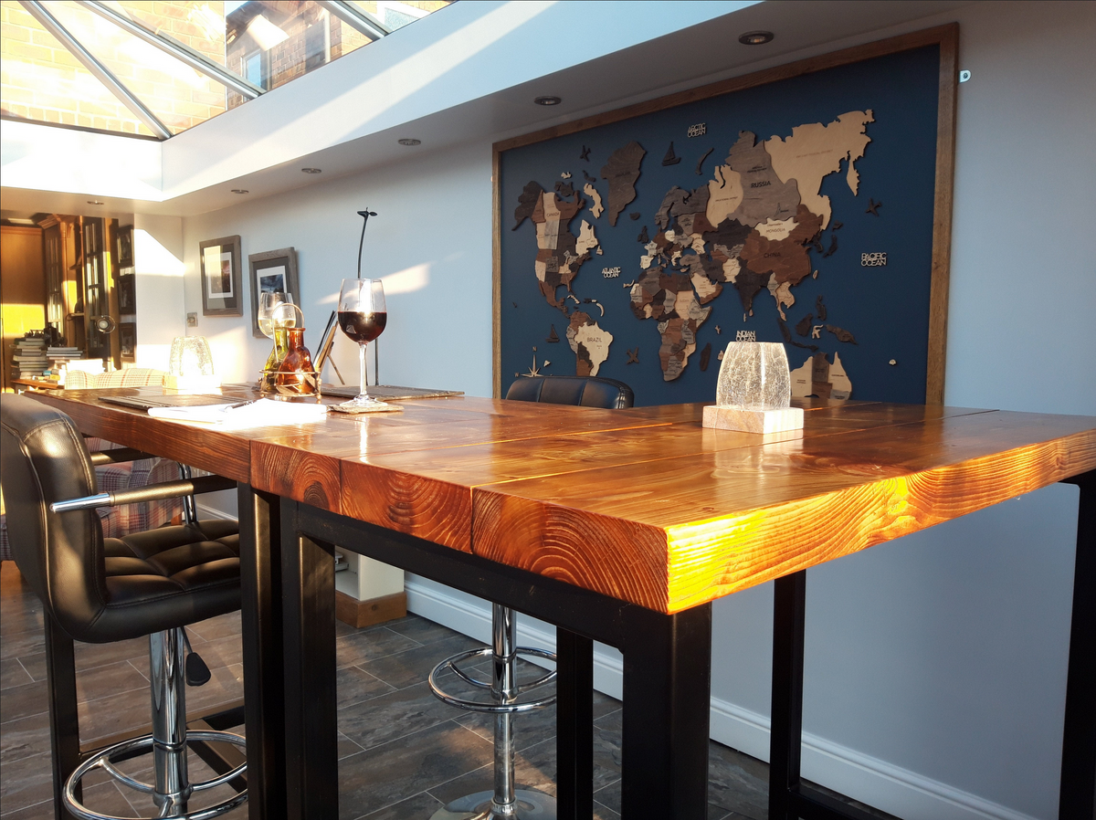 Rustic high top dining table deals