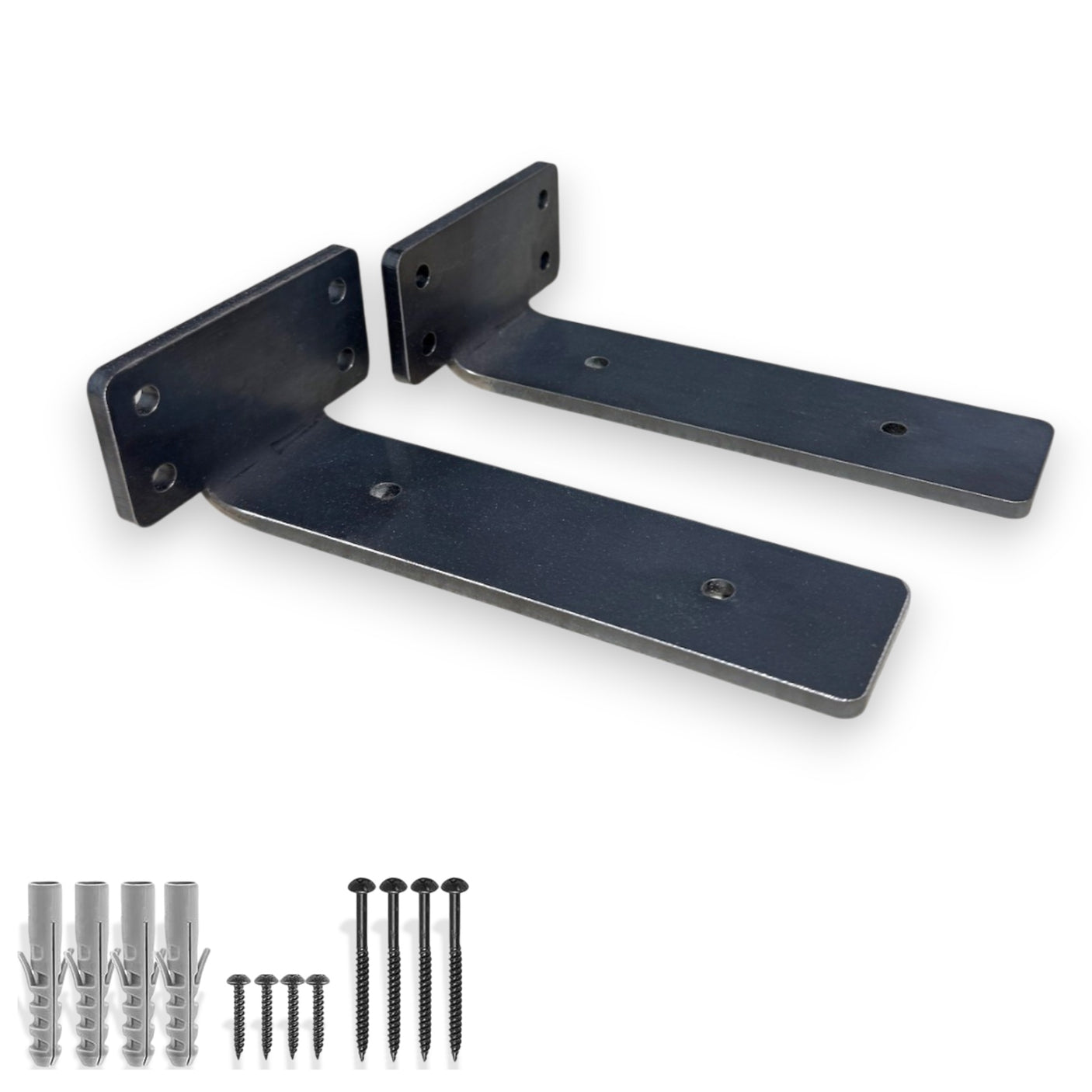 Scaffold Board Brackets, Rustic Wall Bracket Heavy Duty T-Brackets (150mm, 200mm)