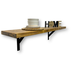 Industrial Rustic Wall-Mounted Breakfast Table, Pine Solid Wood Bar Tables BT01