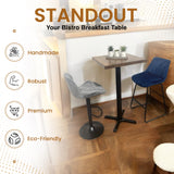 Rustic Bistro Table | Square High Tall Poseur Seater for Bar Breakfast | BS01