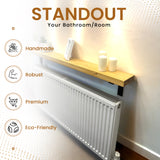 Radiator Shelf | Rustic Slim Narrow Shelf for Hallway | Console With Brackets