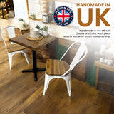 Rustic Bistro Table | Square Poseur Seater for Bar Breakfast | BS02