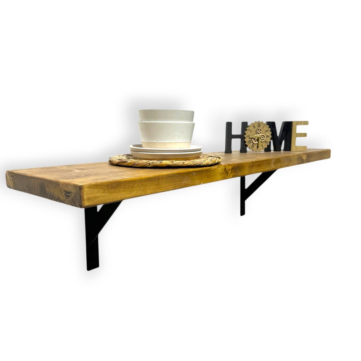 High Rustic Breakfast Table Industrial Rustic Breakfast Table Wall-Mounted, Solid Wood Bar Tables ...
