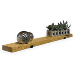 Rustic Shelf | Wall-Mounted Wooden Board With UP Brackets, 15cm Depth