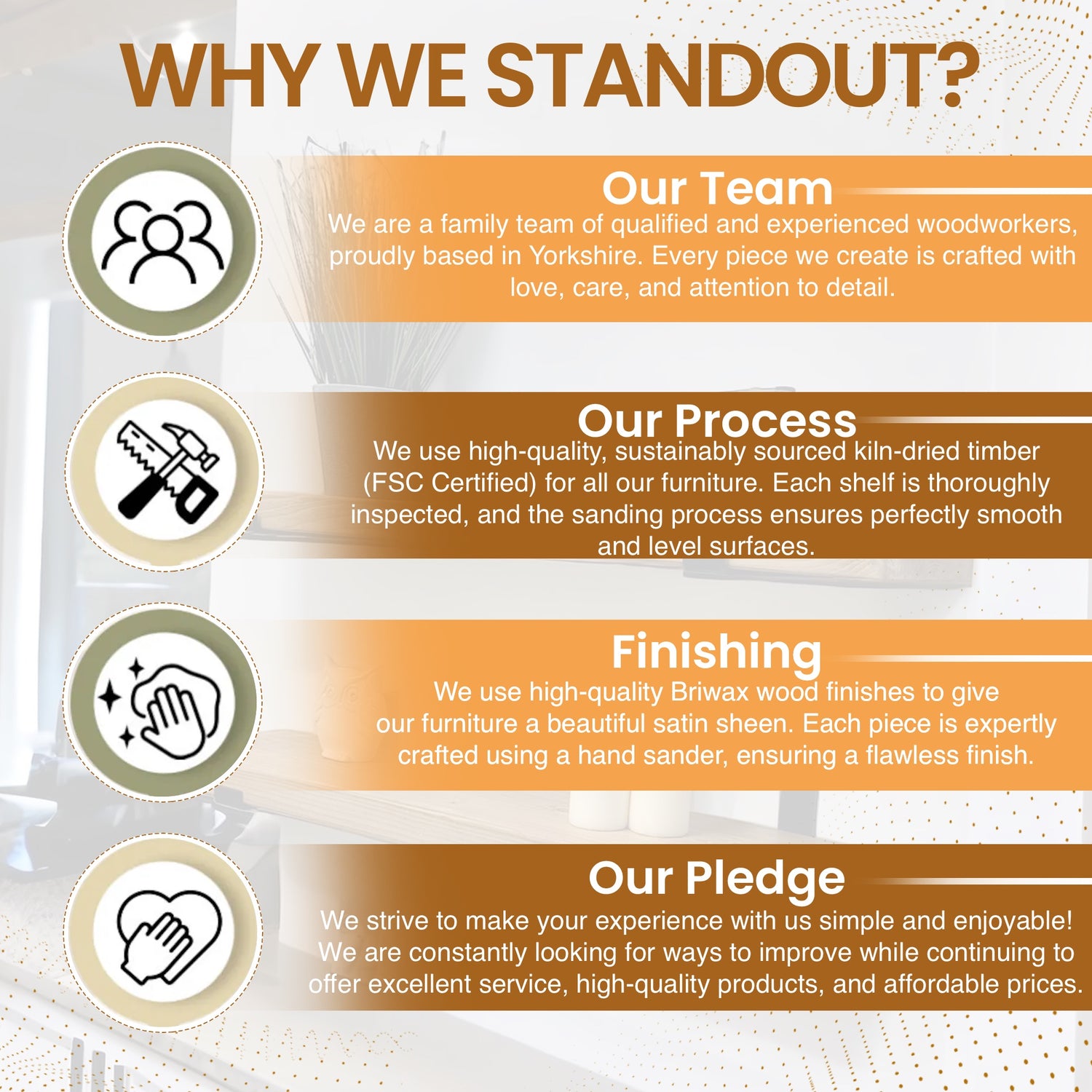 Industrial Rustic Breakfast Table Wall-Mounted, Solid Wood Bar Tables BT01