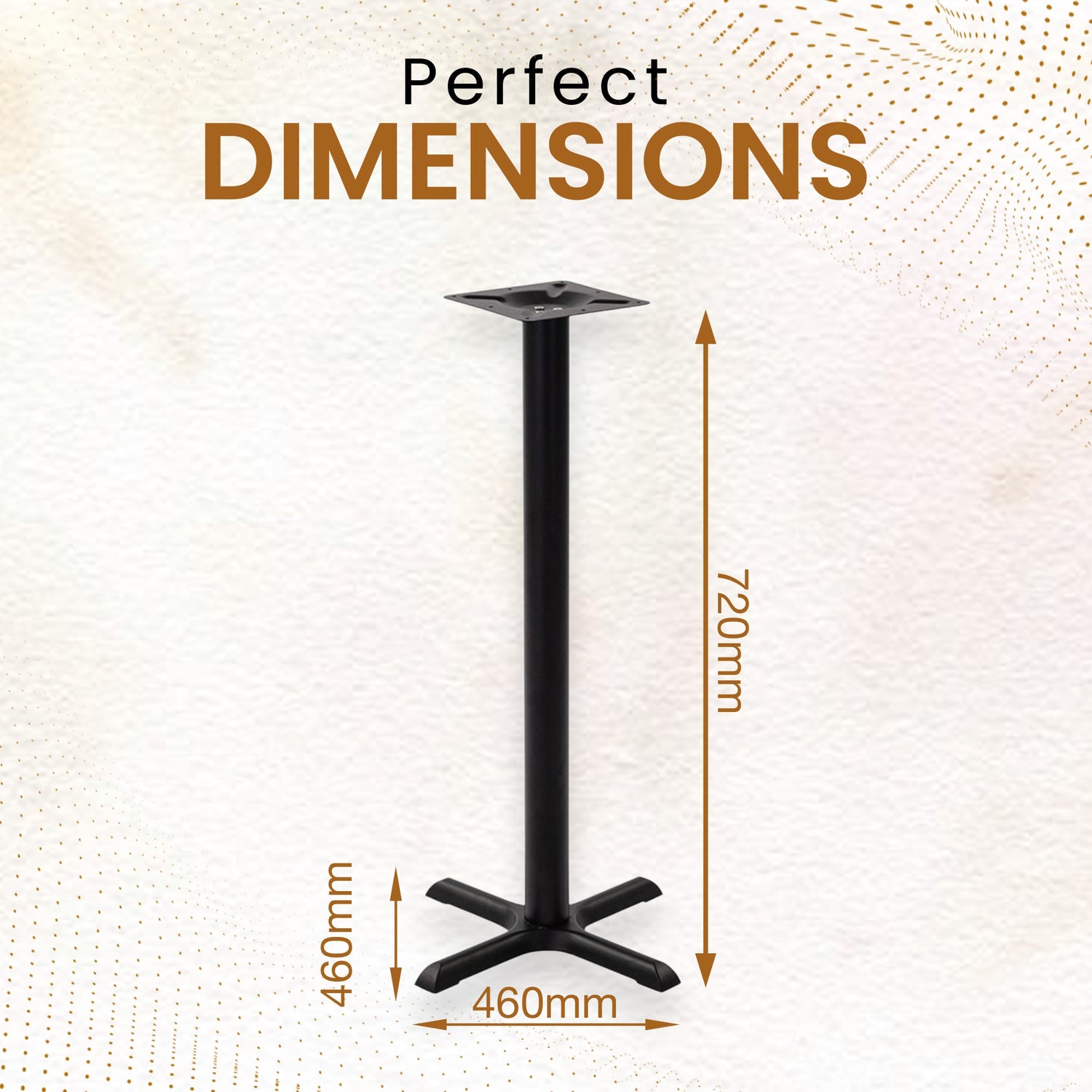 Cast Table Base | Cast Iron Industrial Furniture Base | H72cm