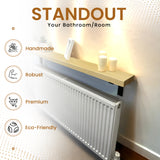 Radiator Shelf | Rustic Slim Narrow Shelf for Hallway | Console With Brackets