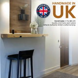 Rustic Shelf | Wall-Mounted Wooden Board With UP Brackets, 15cm Depth