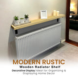 Radiator Shelf | Rustic Slim Narrow Shelf for Hallway | Console With Brackets