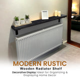 Radiator Shelf | Rustic Slim Narrow Shelf for Hallway | Console With Brackets