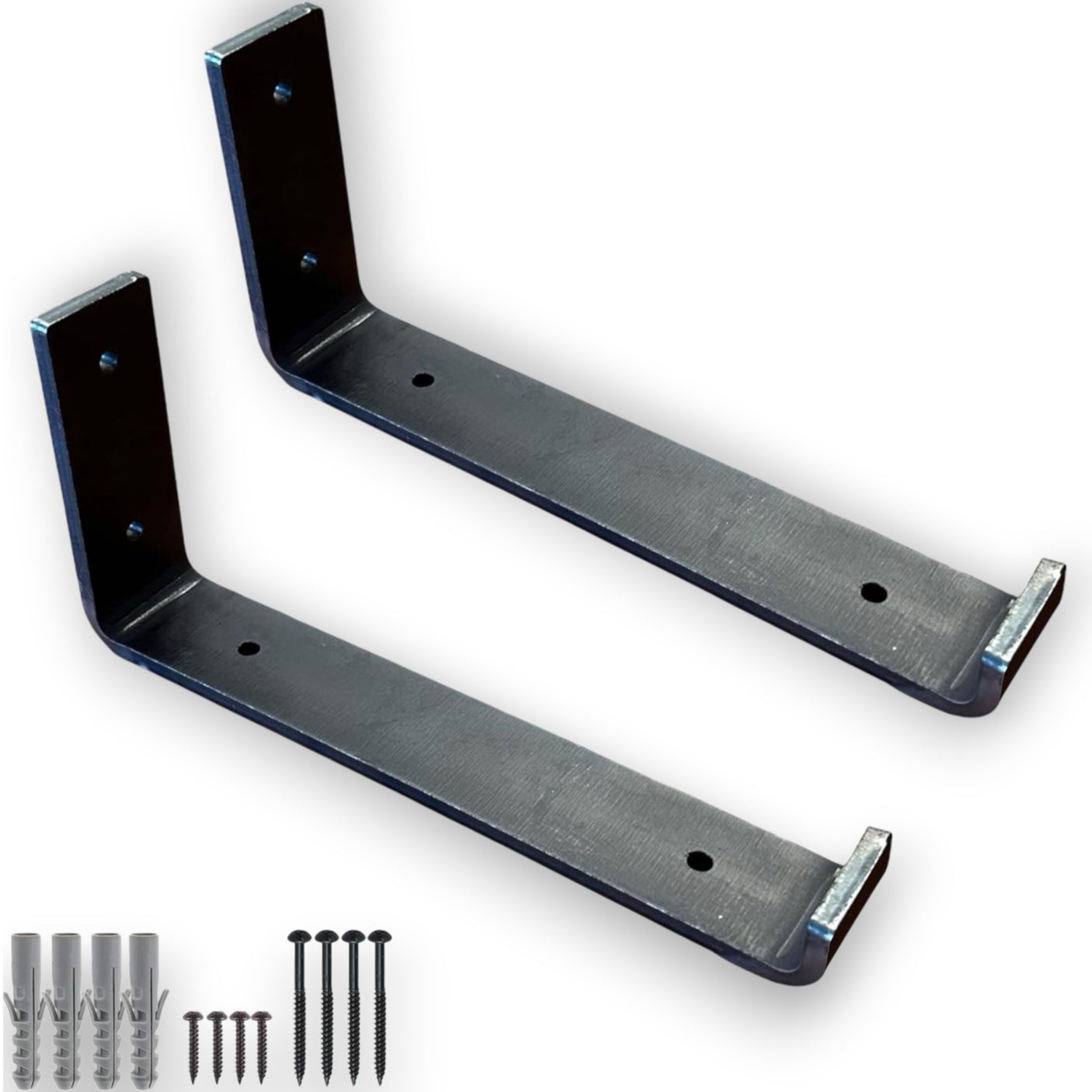 Scaffold Board Shelf Brackets, Rustic Wall Bracket Heavy Duty Industrial Support (225mm UP)