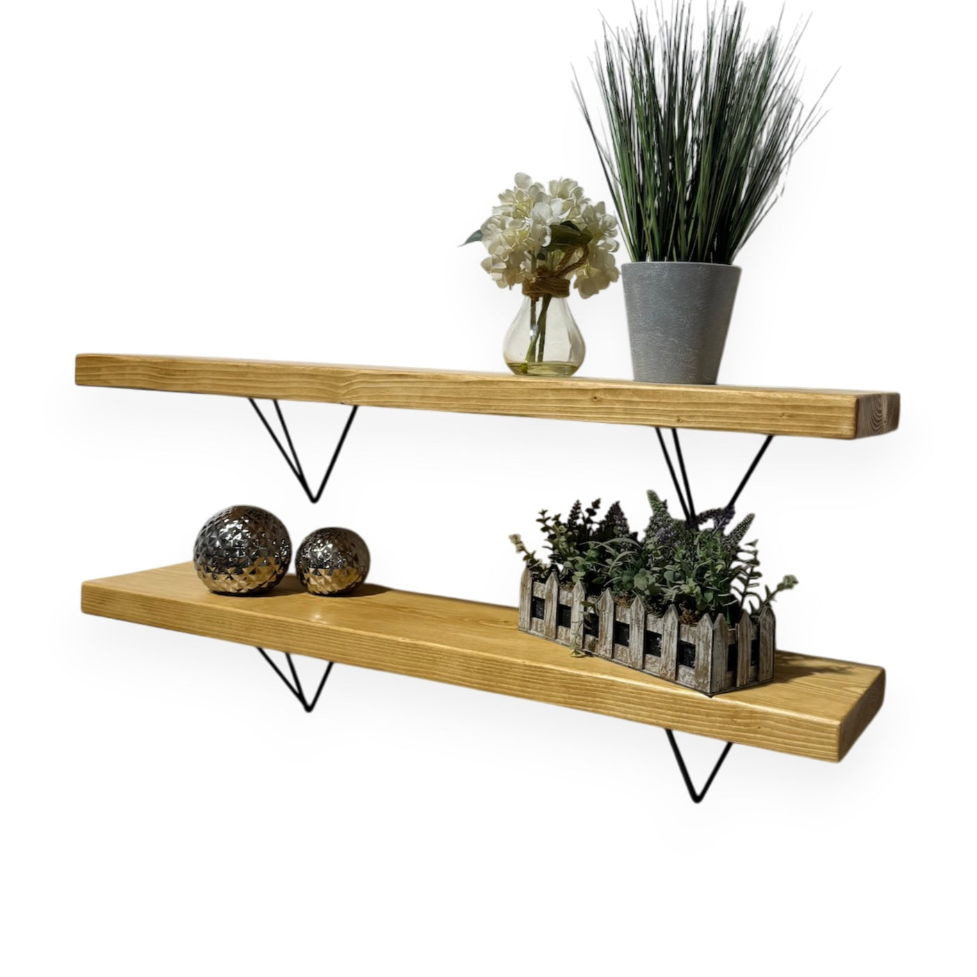 Hairpin Shelf Brackets Industrial Style for Wall Shelves