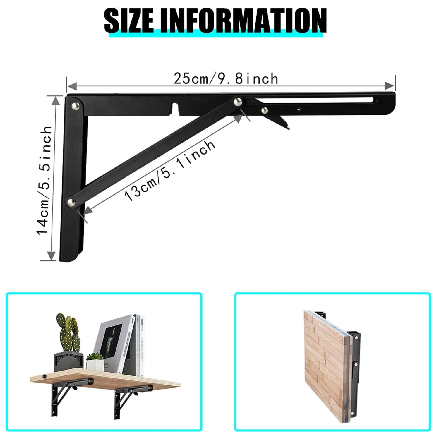 Barra de desayuno plegable rústica / Estante de cocina montado en la pared / Estante de pared / Estante de mesa de centro BT03