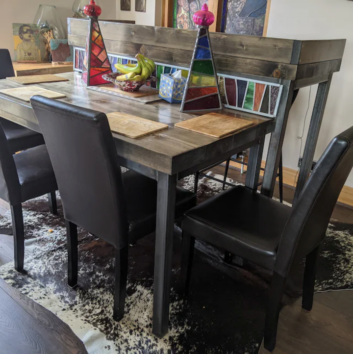 Pub dining discount set with bench