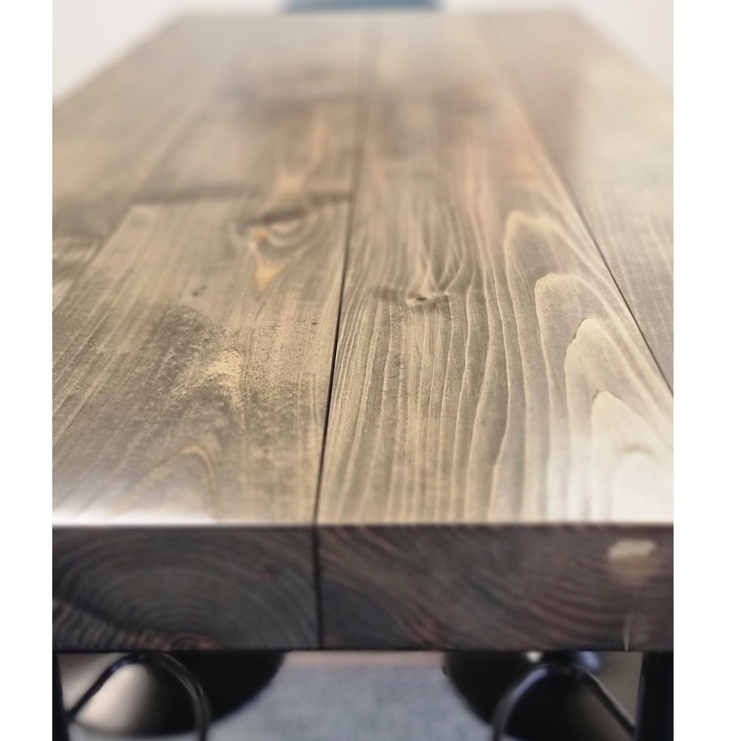 Mesa de bar alta de 4 plazas Desayuno Estilo rústico industrial Cocina hecha a mano Café Poseur BS03