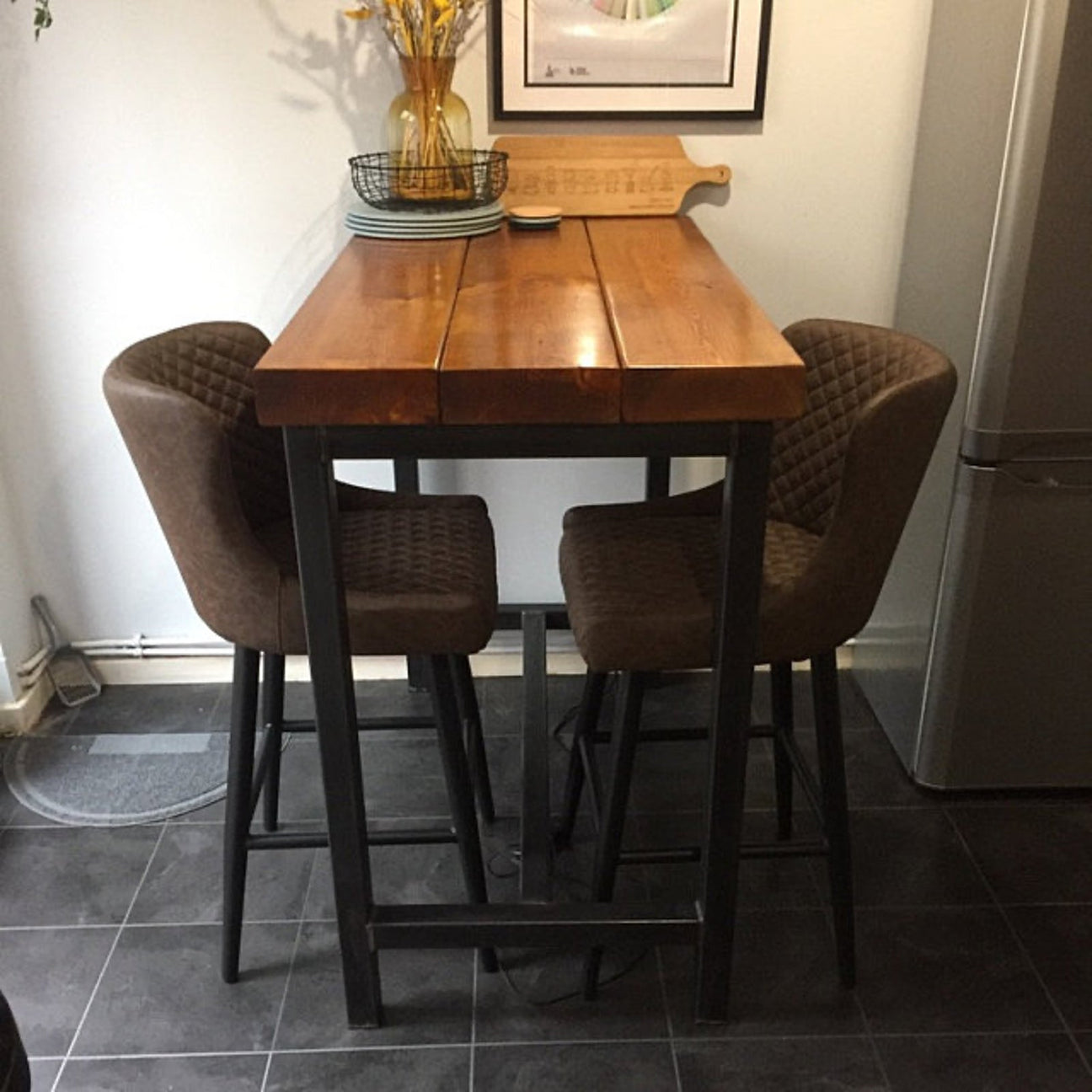 "In Stock" Industrial Bar Table High Breakfast Table Dining Reclai